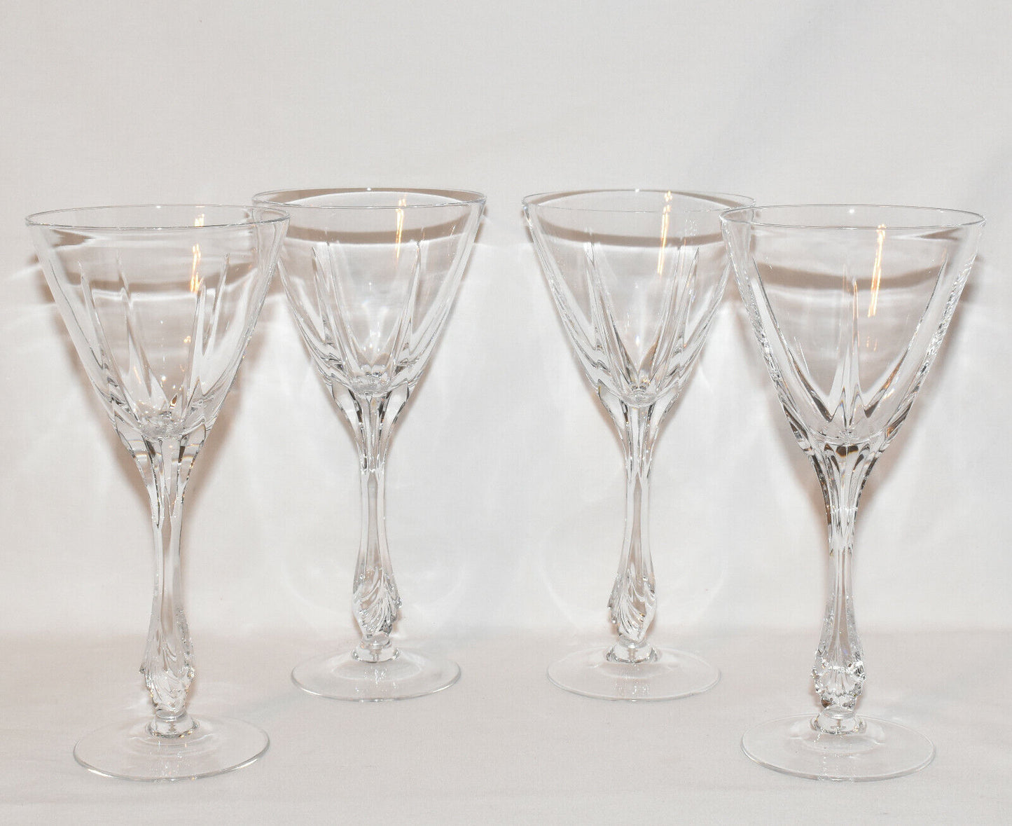 Vintage Gorham Crystal Goblets 4PC Set Drinking Glasses Wine Goblets Germany