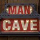 Man Cave Lighted Sign LED 6 Hour Timer On Off Switch Rustic Industrial Decor