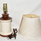 Vintage Table Desk Lamp with Shade Brown White Autocar Runabout 1902 Graphics
