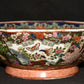 Vintage Chinese Famille Rose Geisha Bowl Large 10" Hand Painted Enameled Bowl