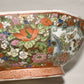 Vintage Chinese Famille Rose Geisha Bowl Large 10" Hand Painted Enameled Bowl