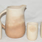 Vintage Nasco Japan Porcelain Pitcher Cups 4pcs Juice Pitcher & Cups Fruit Motif