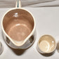 Vintage Nasco Japan Porcelain Pitcher Cups 4pcs Juice Pitcher & Cups Fruit Motif