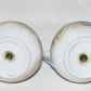 Large Vintage Salt Pepper Shakers Berry & Leaf Signed Porcelain Shakers Mint