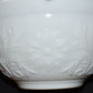 Vintage Anchor Hocking Serving Bowl Punch Bowl Large White Depression Glass Bowl