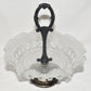 Vintage Bagley Silver Plated Crystal Glass Candy Dish Bowl Katherine Pattern England