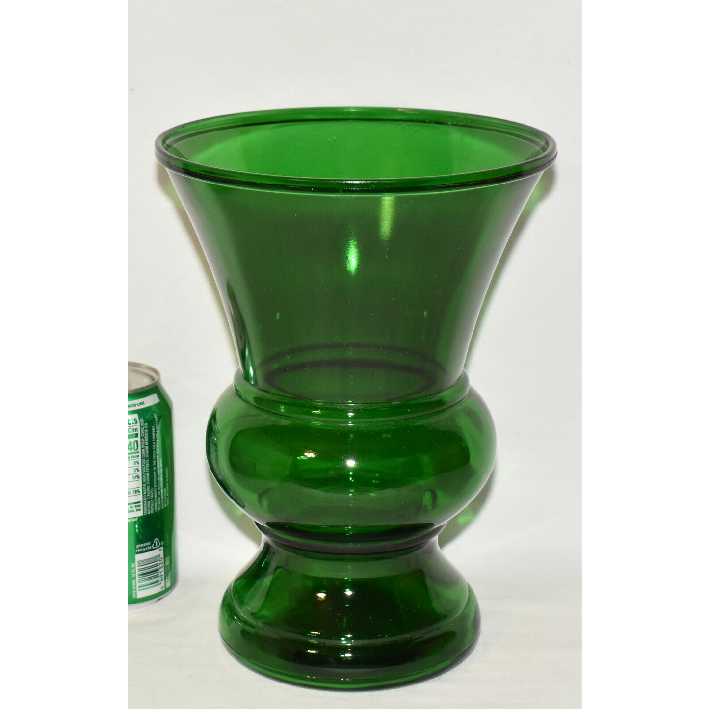 Vintage 1960's Napco Emerald Green Vase Large 10" Flower Vase Floral Display USA