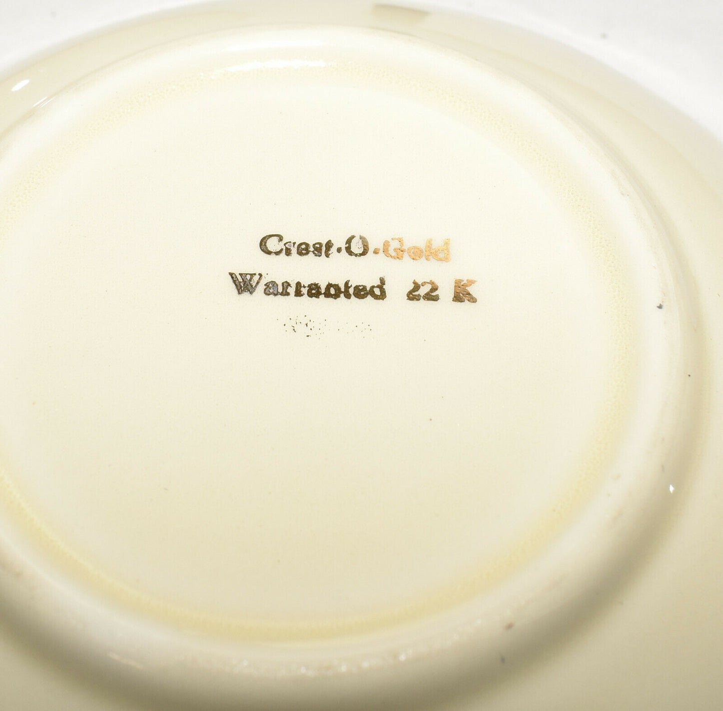 Vintage 22K Crest O Gold Porcelain Bowl Set 7pcs Courting Couple Scene Landscape