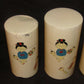 Antique Japanese Tin Canisters 4pc Set Kokeshi Doll Nesting Canisters Tins Smlxl