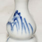 Vintage Chinese Blue White Vases 6pc Set 3.5" Miniature Bud Flower Vases Org Box
