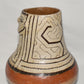 Vintage Peruvian Shipibo Conibo Pottery Vase w Face Handmade Hand Painted Vessel
