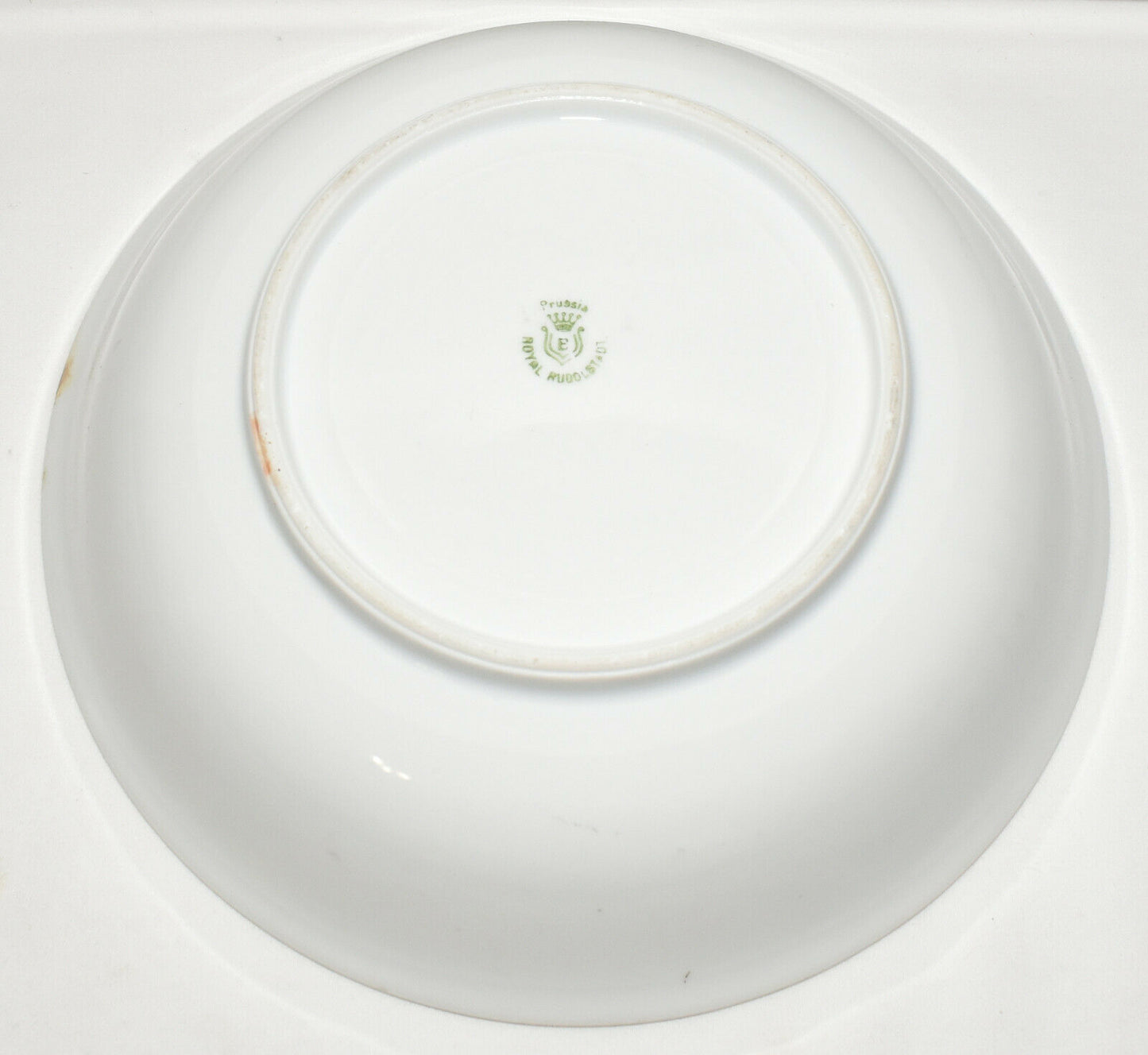 Vintage Royal Rudolstadt Prussia Serving Bowl 9.5 HandPainted Porcelain Bowl 1905-20