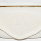 Vintage White Beaded Pearl Evening Bag Purse Clutch Pearl Strap Made in Japan
