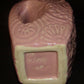 Vintage Niloak Pottery Jug Pitcher Pink w Embossed Floral Motif c.1939-1947 EUC