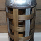Galvanized Metal & Wood Milk Can Farmhouse Ranch Country Metal Wood Milk Can New