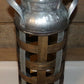 Galvanized Metal & Wood Milk Can Farmhouse Ranch Country Metal Wood Milk Can New