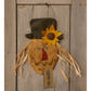 Happy Fall Scarecrow Door Wall Hanger Cloth Straw Felt Fall Season Scarecrow