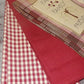 3pc Set Tea Towels FaithFamilyFriends Red Plaid Kitchen Dish Hand Drying Towels