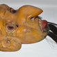 Primitive Indonesian Bali Dance Mask Hand Carved Hand Painted Wooden Tribal Mask