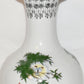 Vintage Asian Vase with Moonlight Birds Trees Vintage Ceramic Flower Vase Signed