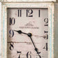 Rustic Carriage Clock Footed Mantel Shelf Clock Farmhouse French Country Cottage