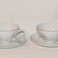 Vintage Crestwood China #1071 Atomic Starburst 8pcs Coffee/Tea Cups Saucers