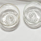 Vintage Anchor Hocking Water Juice Goblets 4pcSet Clear Bubble Feet Drinking Glasses