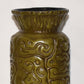 Vintage Haeger Tiki Pottery Vase #4079 Mid Century Modern 12" Avocado Green USA