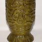Vintage Haeger Tiki Pottery Vase #4079 Mid Century Modern 12" Avocado Green USA