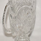 Vintage American Brilliant Cut Crystal Water Juice Pitcher Clear Deep Cut Glass