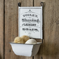 Wall Mount Soap Dish Distressed White Bathroom Wall Decor Rustic Industrial New
