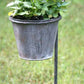 31" Yard Stake Rain Gauge w Planter Flower Pot Outdoor Yard Garden Decor New