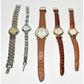 Ladies Vintage Wrist Watches Geneva Jaz Paris France Timex Edison 5pc Lot EUC