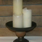 Metal & Wood Riser Display Candle Tray Rustic Industrial Pedestal Stand Tray New