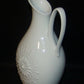 Vintage White Relief Pitcher Mid Century Modern Seltmann Weiden W. Germany Mint