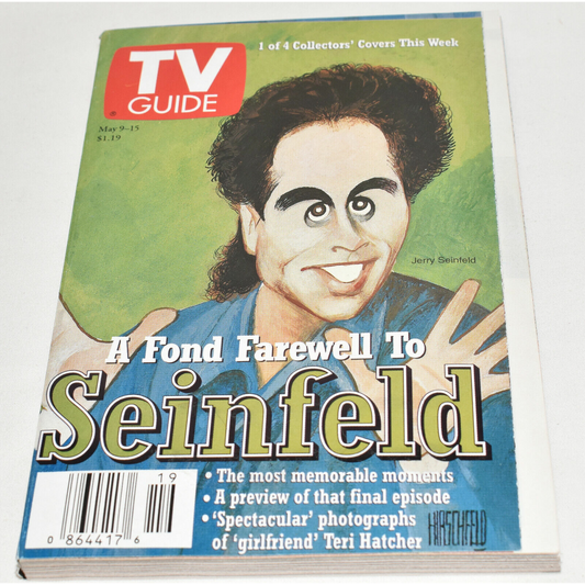 Vintage May 1998 TV Guide A Fond Farewell to Seinfeld & Most Memorable Moments