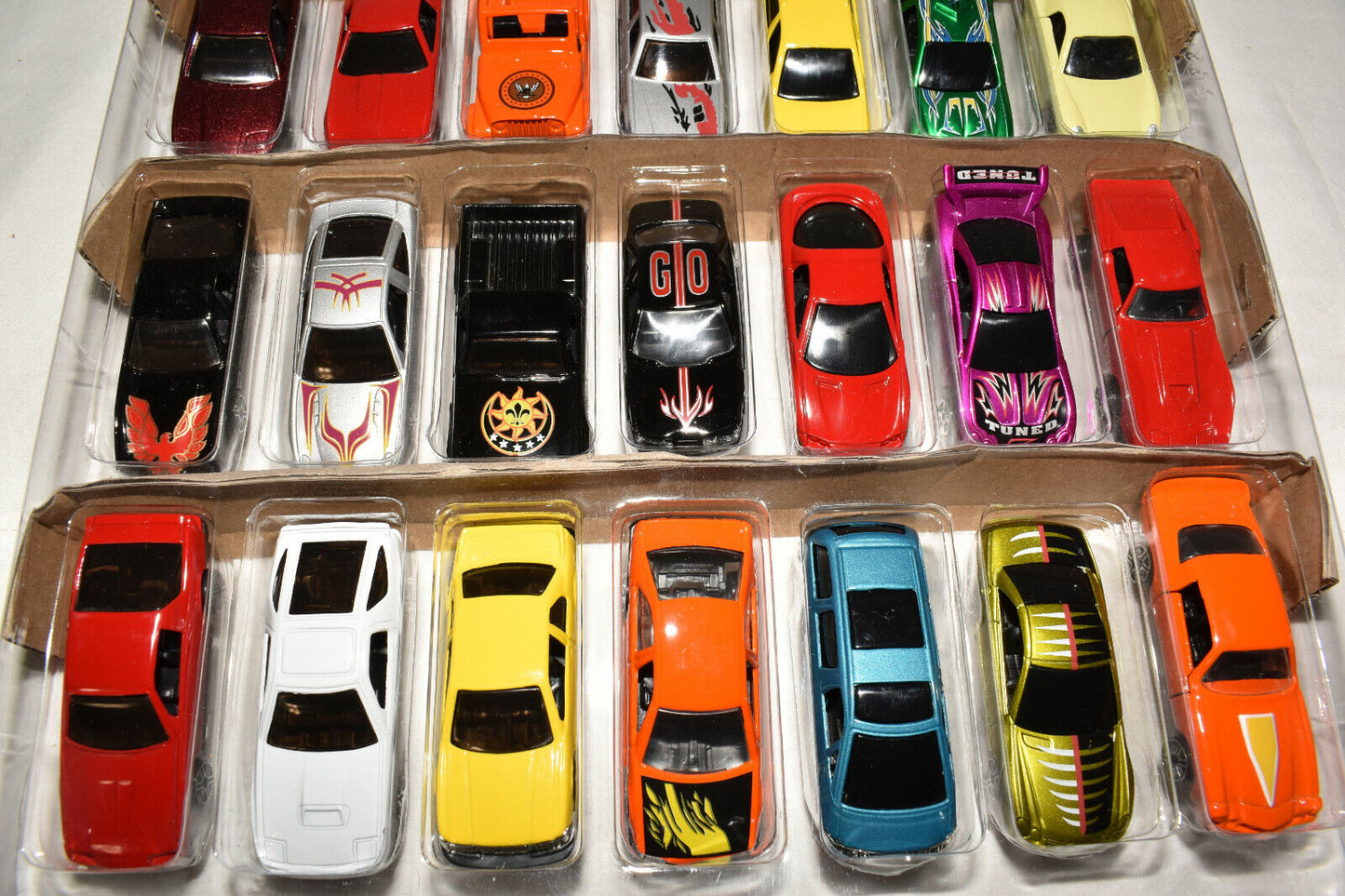 35pc Lot Free Wheeling Toy Cars 2" to 3" Die Cast Model Cars Multi-Colors New Old Stock