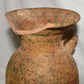 Pair Antique Terracotta Pottery Jugs Splatterware Vases Jugs w Twisted Handles