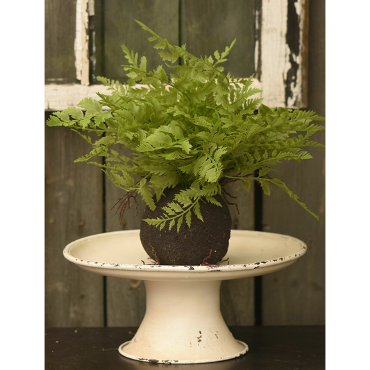 11" Artificial Fern Plant Greenery Spiky Plant w Root Ball Floral Home Decor New