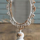 Rustic White Vanity Mirror Victorian Style Pedestal Mirror Vintage Home Decor