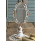 Rustic White Vanity Mirror Victorian Style Pedestal Mirror Vintage Home Decor