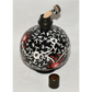 Vintage Scentier Fragrance Oil Lamp Red White Black Embossed Ceramic Jar Bottle