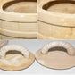 Vintage Hershey Molds Ceramic Canisters Hand Painted Barrel Canisters with Lids