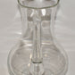 Lg Vintage Monogrammed Pitcher Clear Glass Ice Lip Pitcher Calligraphy "G" Logo