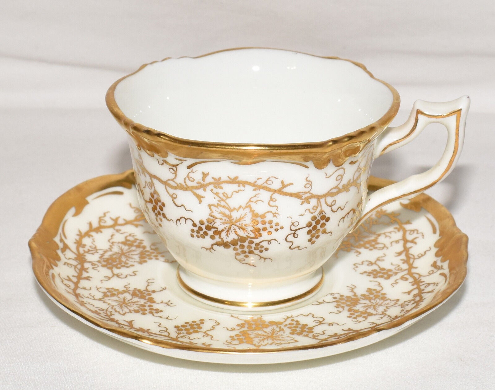 Vintage Cauldon Bone China Demitasse Teacup Saucer 