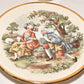 Vintage Royal China 22KT Gold Demitasse Tea Cup & Saucer Garden Scene Landscape