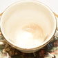 Vintage Royal China 22KT Gold Demitasse Tea Cup & Saucer Garden Scene Landscape