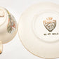 Vintage Royal China 22KT Gold Demitasse Tea Cup & Saucer Garden Scene Landscape