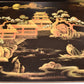 Vintage Chinese Cork Placemats 4pc Setting Moonlight Pavillion Scene 12" x 9"