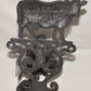 Cast Iron Cow Dinner Bell 10" Wall Mount Rustic Bell w Cow Figure Farm Country